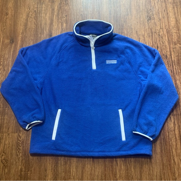 Old Row Quarter Zip Fleece Pullover Sweatshirt Royal Blue Men’s XL NWT - Picture 2 of 10